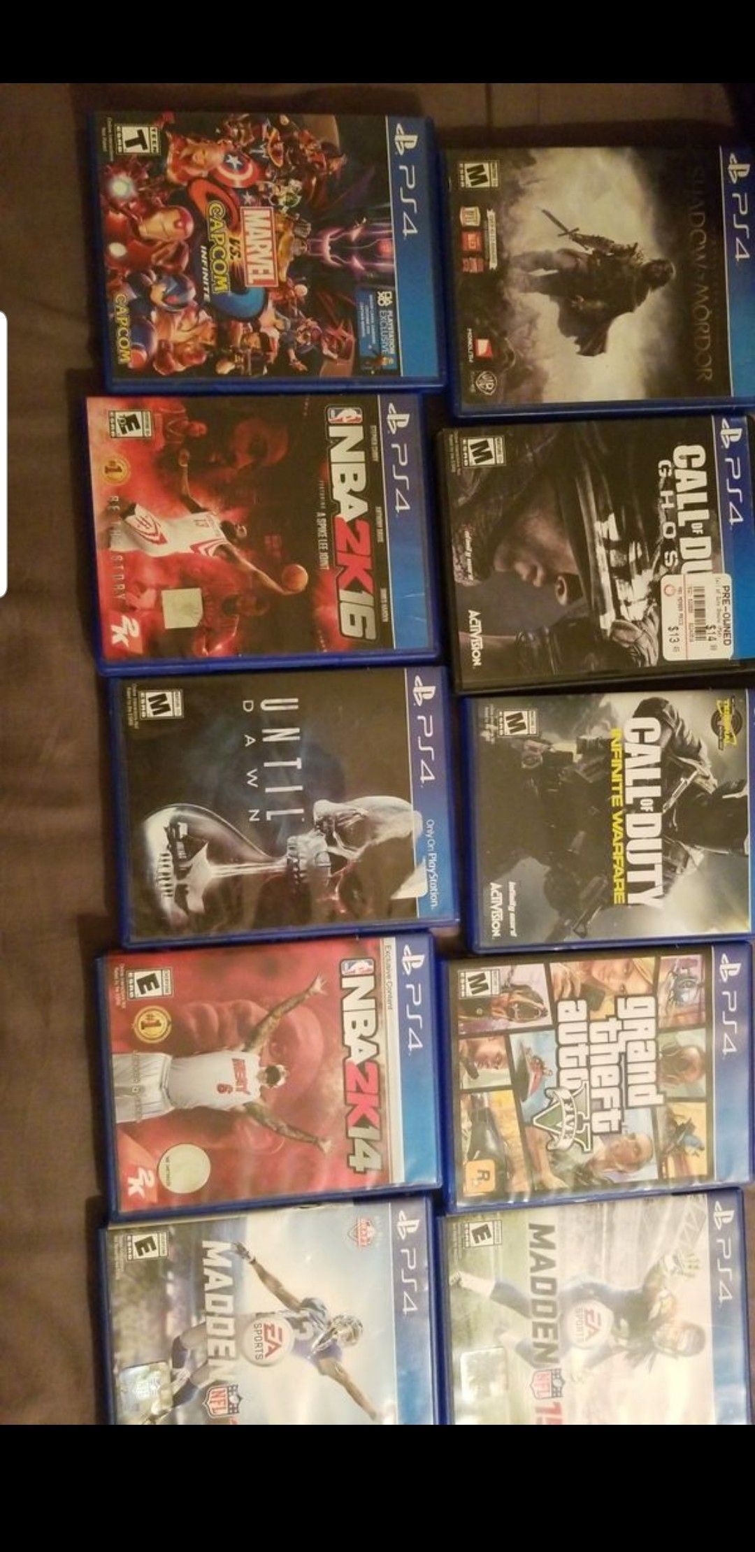 Ps4 games 5 dollars each