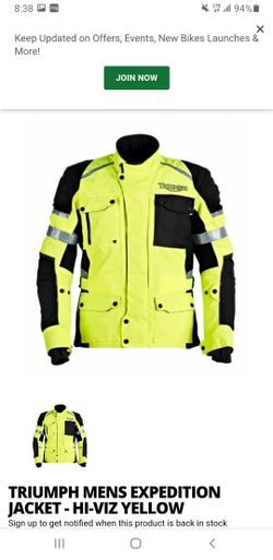 Triumph Expedition Winter Riding Jacket Small