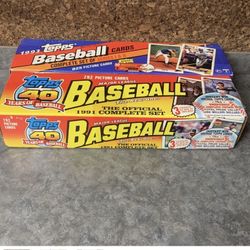 1991 & 1993 Topps Baseball Card Factory Set Complete Derek Jeter Rookie 