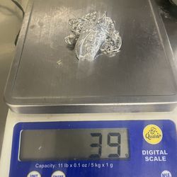 Cadena De Plata Con Medalla