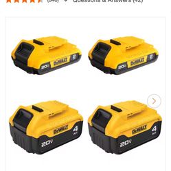 Dewalt Batteries New In Box 