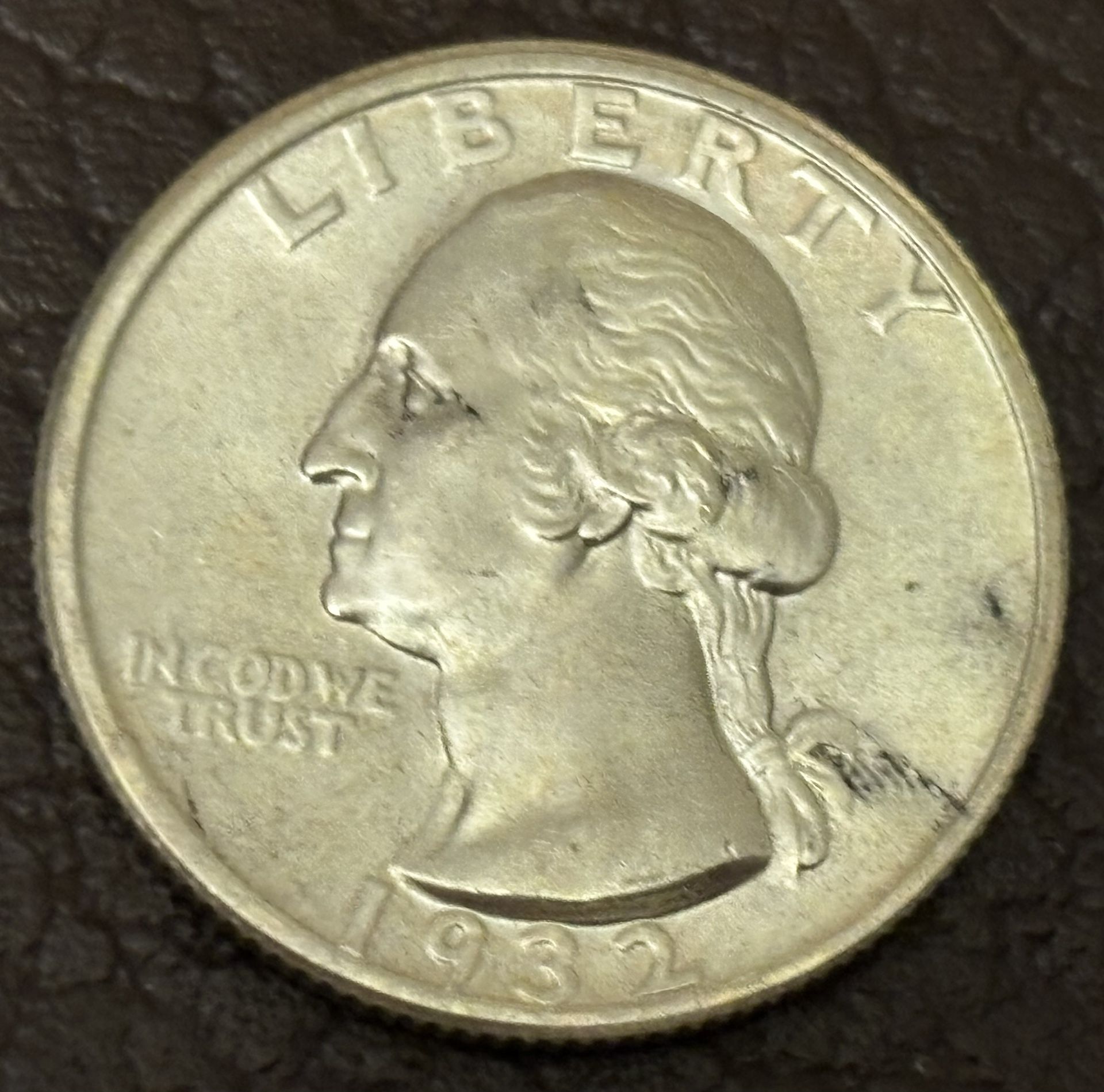 25 cents 1932 P. Coin USA.