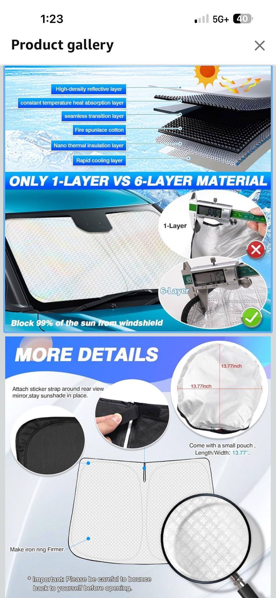 Car Windshield Shade