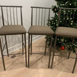3x Bar Stools Made In Canada 