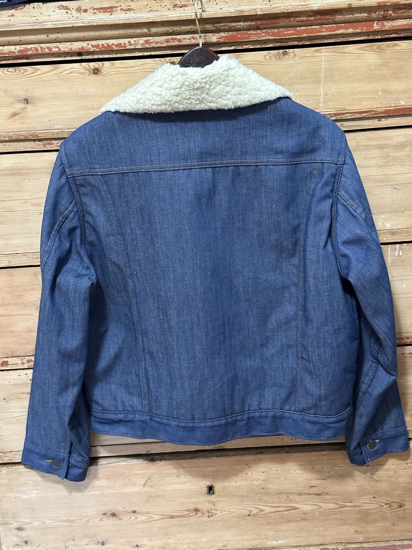 Jeans Jacket Sherpa Lined Vintage