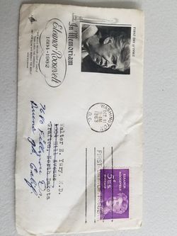 Collectible mail envelope Memory and History