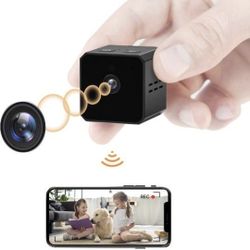 Brand New Hidden Camera Spy Camera, WiFi Mini Full HD Nanny Cam, Small Wireless Home Security Pet Secret Indoor Outdoor Baby Surveillance with Motion 
