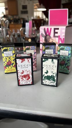 New. Mini Gucci Bloom and Gucci Flora.