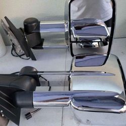 07-13 Silverado Sierra Yukon Suburban Tahoe Avalanche Escalade Towing Mirrors Espejos Retrovisores