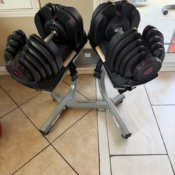 Bowflex 10-90lbs adjustable dumbbells plus stand