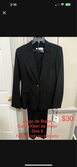 Calvin Klein Women's Black Blazer Suit Set