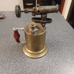 Antique Blow Torch  Wall Hanger For A Plumber  Man Cave
