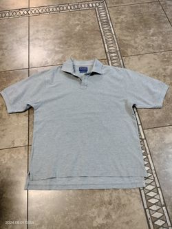 Pendleton Gray Polo Shirt Size L