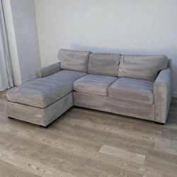 GREY SECTIONAL COUCH SOFA 