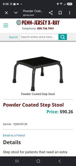 Powder Coated Metal Step Stool