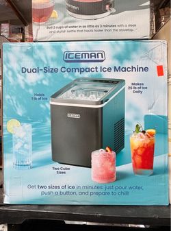Iceman Dual Size Compact Ice Maker Brand New In Box