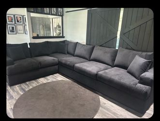 (FULLY CUSTOMIZABLE) NEW Velvet Comfy Sectional Set