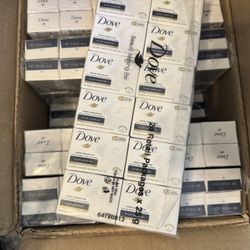 Bulk Dove Cream Beauty Bar - 25g Travel Size (Individually Wrapped) - Wholesale / 24-Pack / Full Case