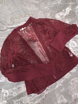 Sweater/ leather jacket