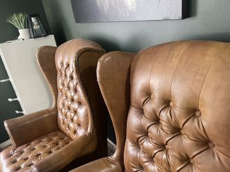 Faux Leather Chairs