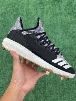 ADIDAS ICON 4 BOOST PRIMEKNIT “OREO” METAL BASEBALL CLEATS (Size 13.5, Men’s)