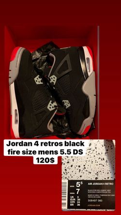Jordan 4s black fire