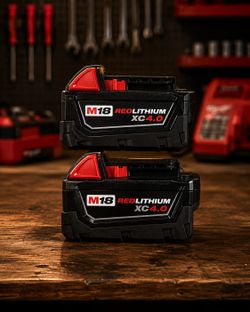 Milwaukee M18 4Ah Batteries 2x95
