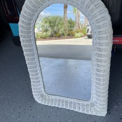 Wicker Wall Mirror 