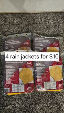 4x Boss Rainwear Premium Rain Jacket - 0.35 mm - Yellow