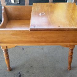 Vintage "Doughbox" Maple Side tables
