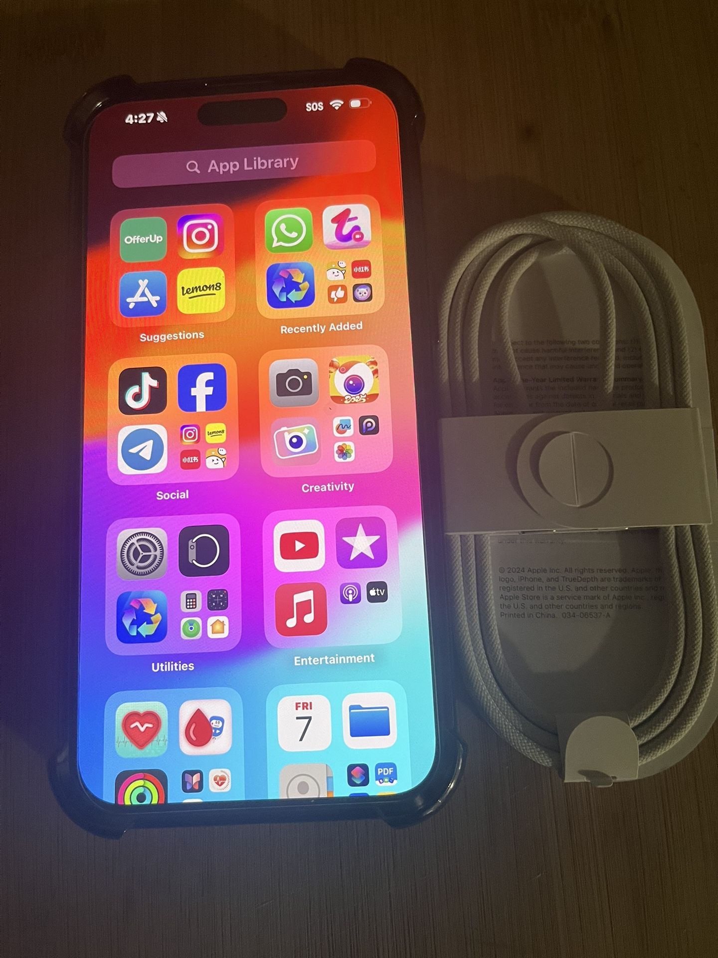 iPhone 15 Pro Max  Tik Tok  Battery π 100  Unlocked