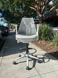 Herman Miller Sayl Drafting Stool White