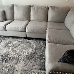 Gray sectional couch- Great Condition !