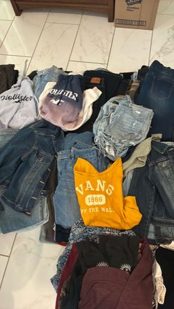 Girls clothes pants & shirts lot