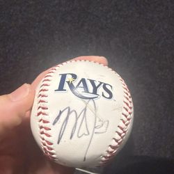 Mike Trout Signed Baseball. 