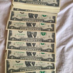 Billetes De 2 Dólares Nuevos Sin Circulación 