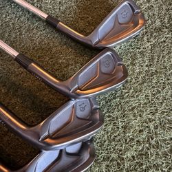 Miura Golf iron set (5, 6, 7, 8, 9, and PW) TC-102 modus 3 Tour 115 stiff flex steel shafts.