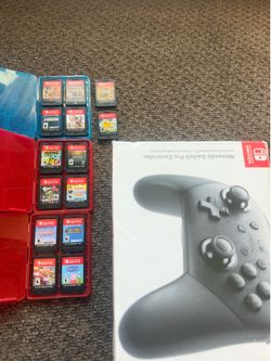 Nintendo switch games/pro controller