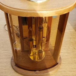 Vintage Mid Century Modern Smoked Glass Lamp Boho