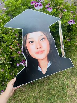 Large Graduation Cut Out Heads
