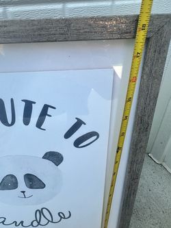 Too Cute to Handle Sign