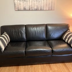 Black Leather Couch