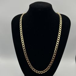14K Gold Curb Link Chain – 24” – 10.76g – Real Gold