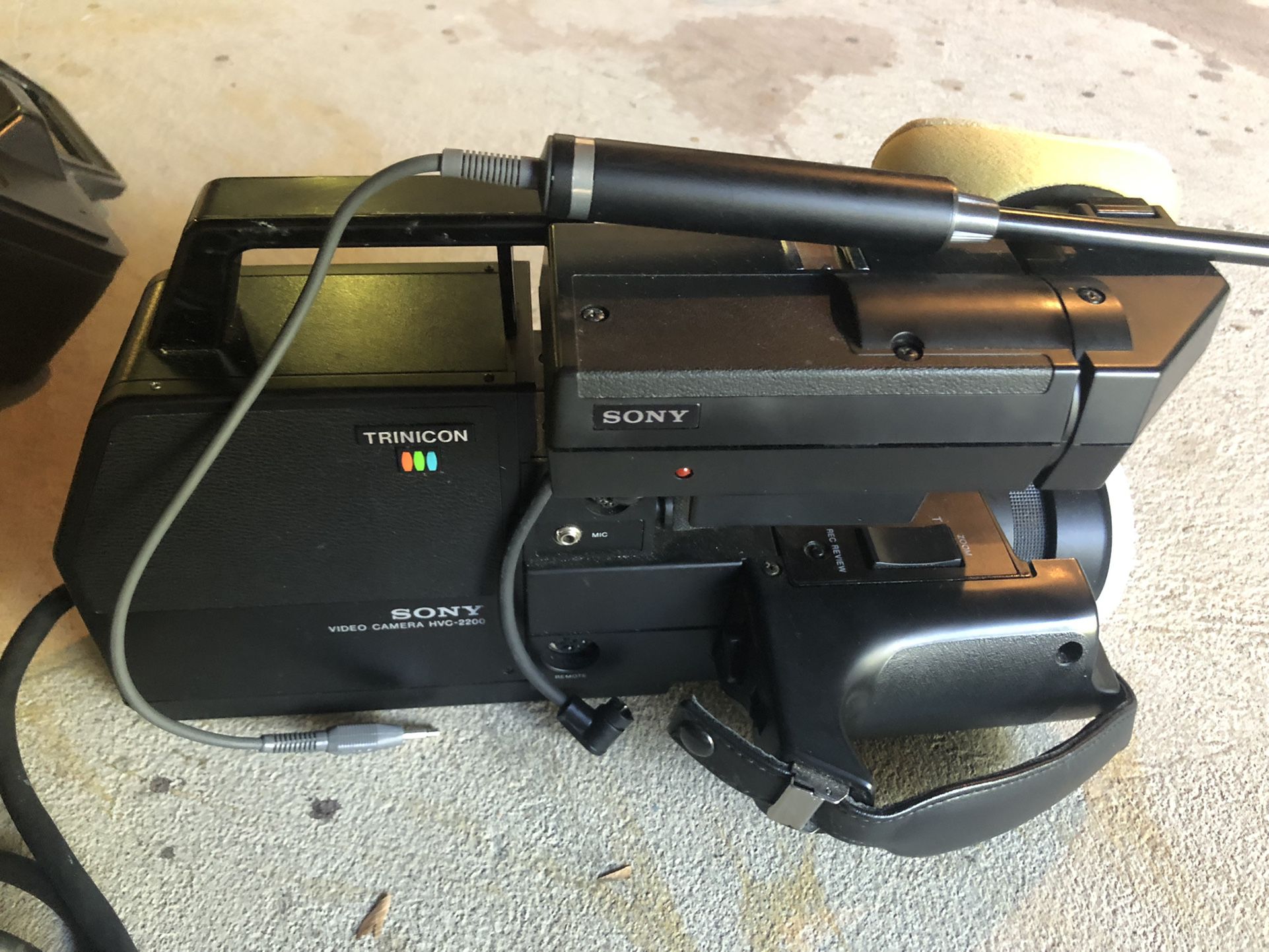 Sony Video Camera And External telescoping Mic