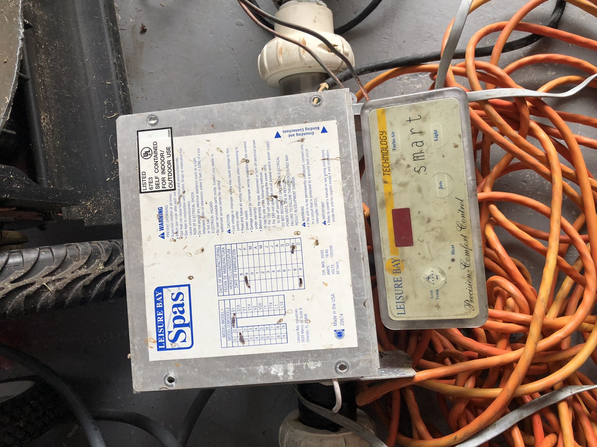 Leisure Bay spa control panel with motor for Sale in