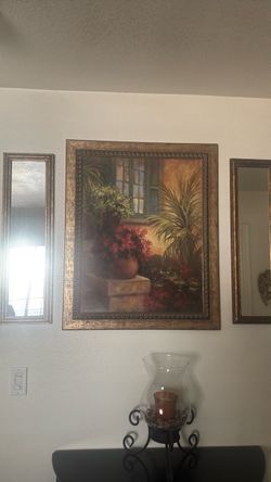 Home interior wall frame