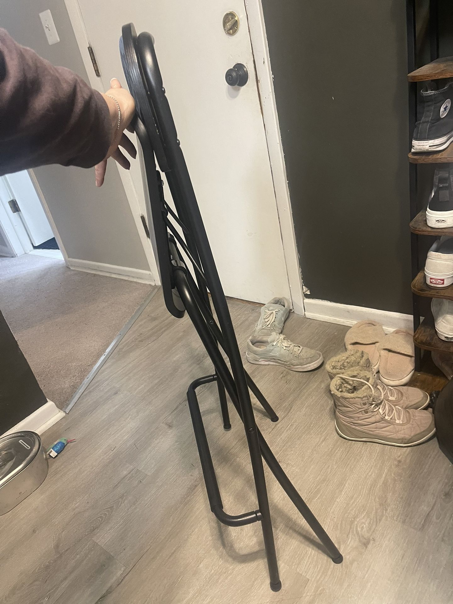 Black Folding Bar Stool