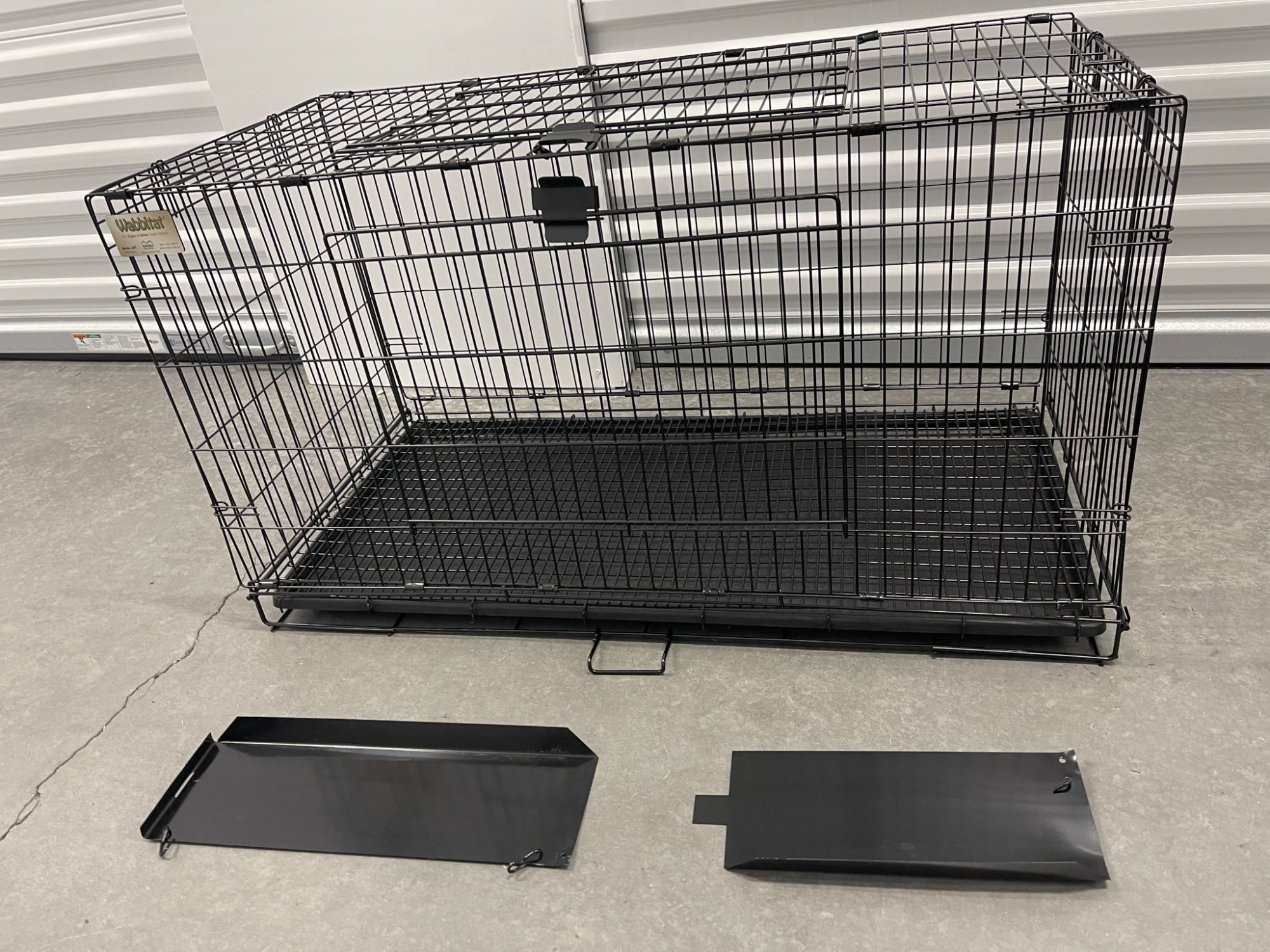 Midwest Wabbitat Folding Rabbit Cage Collapsible Black Metal Tray 37 L X 19 D X 20 H for Sale in Gilbert AZ OfferUp