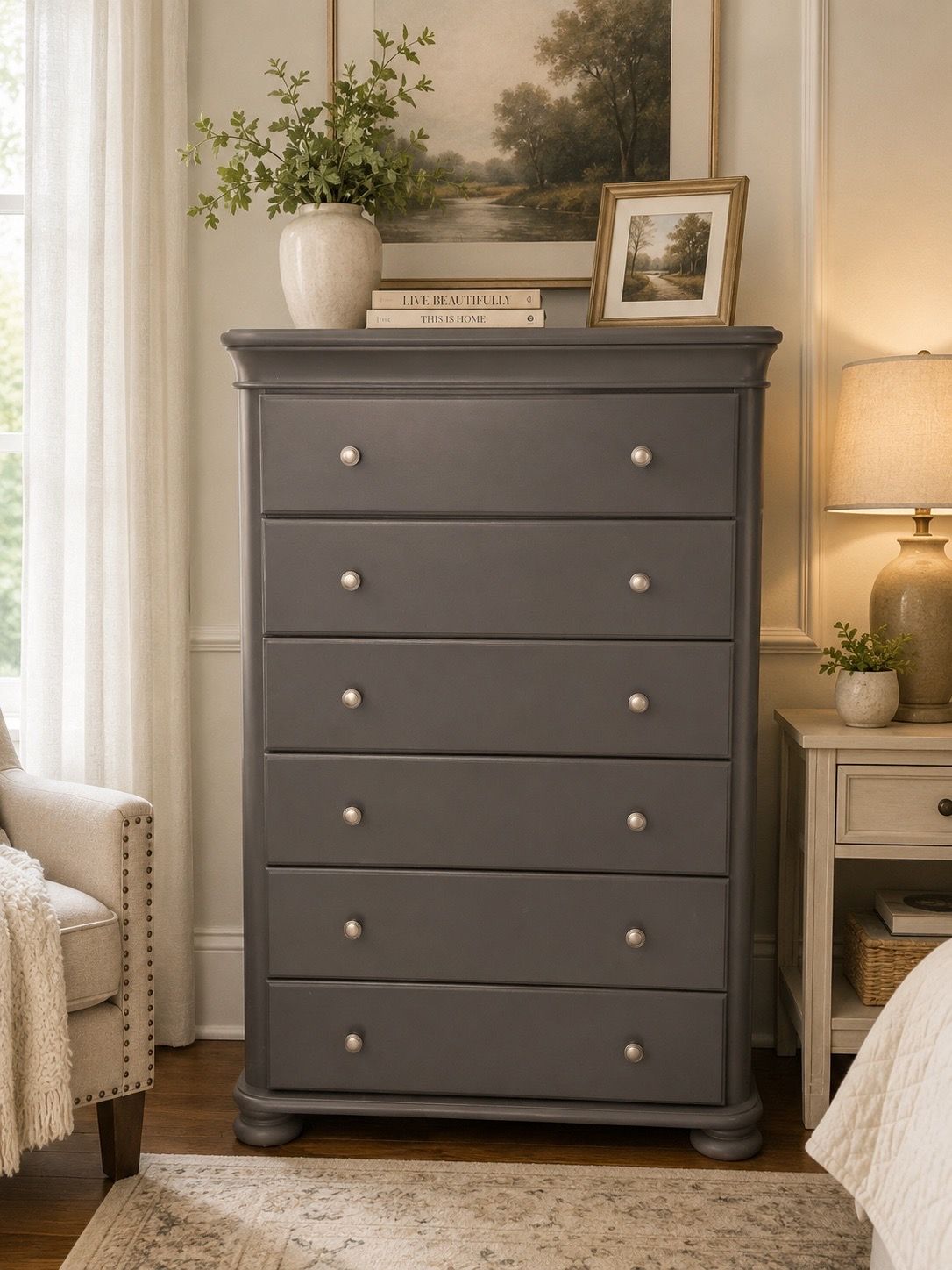 Beautiful gray dresser