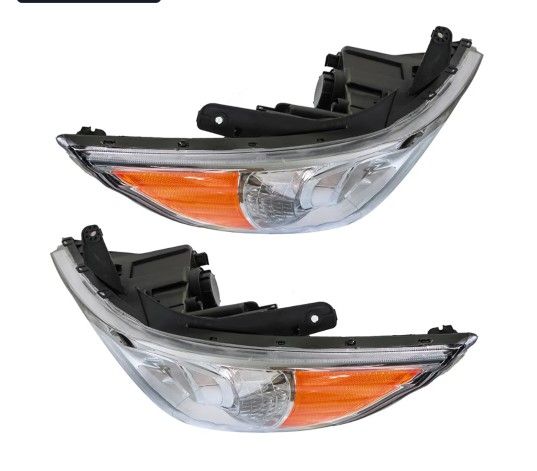 Hyundai Sonata 2011-2014 Headlights  Driver And Passenger 